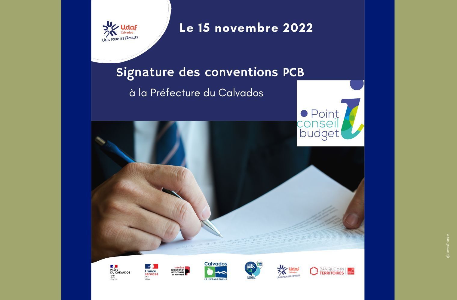 Signature Des Conventions PCB Udaf 14 Calvados