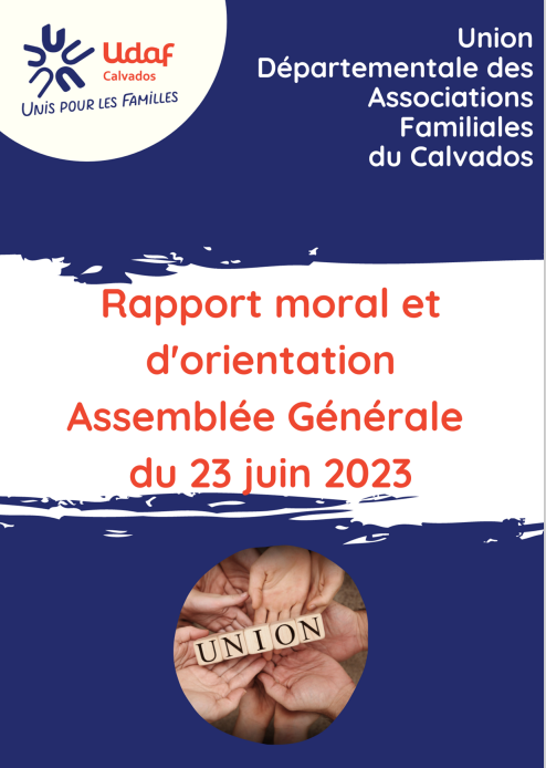 Rapport moral et d'orientation 2023 - Udaf 14 Calvados